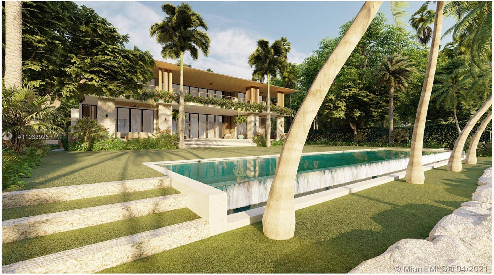 Extremely exclusive. One of the only 5 beachfront homes in Key Biscayne.