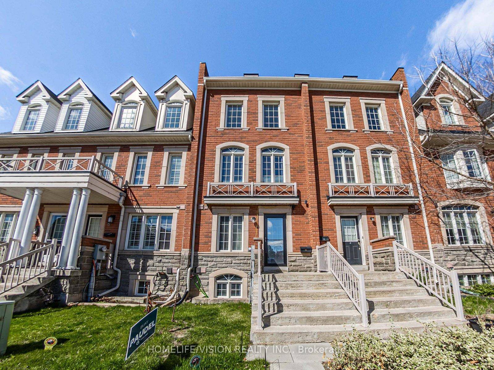 Freehold Townhouse. 3 Bedroom Den in the basement, with 2pc Ensuite And Access to Garage.
