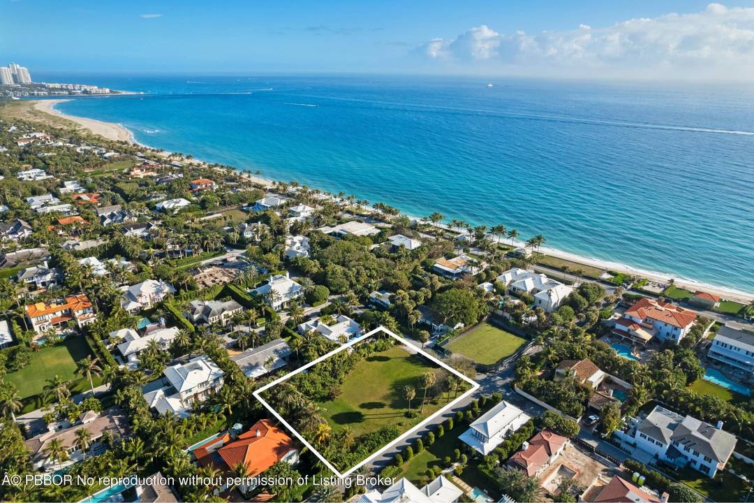 Double lot and beach block on a coveted North End street, now available with ARCOM approved plans.