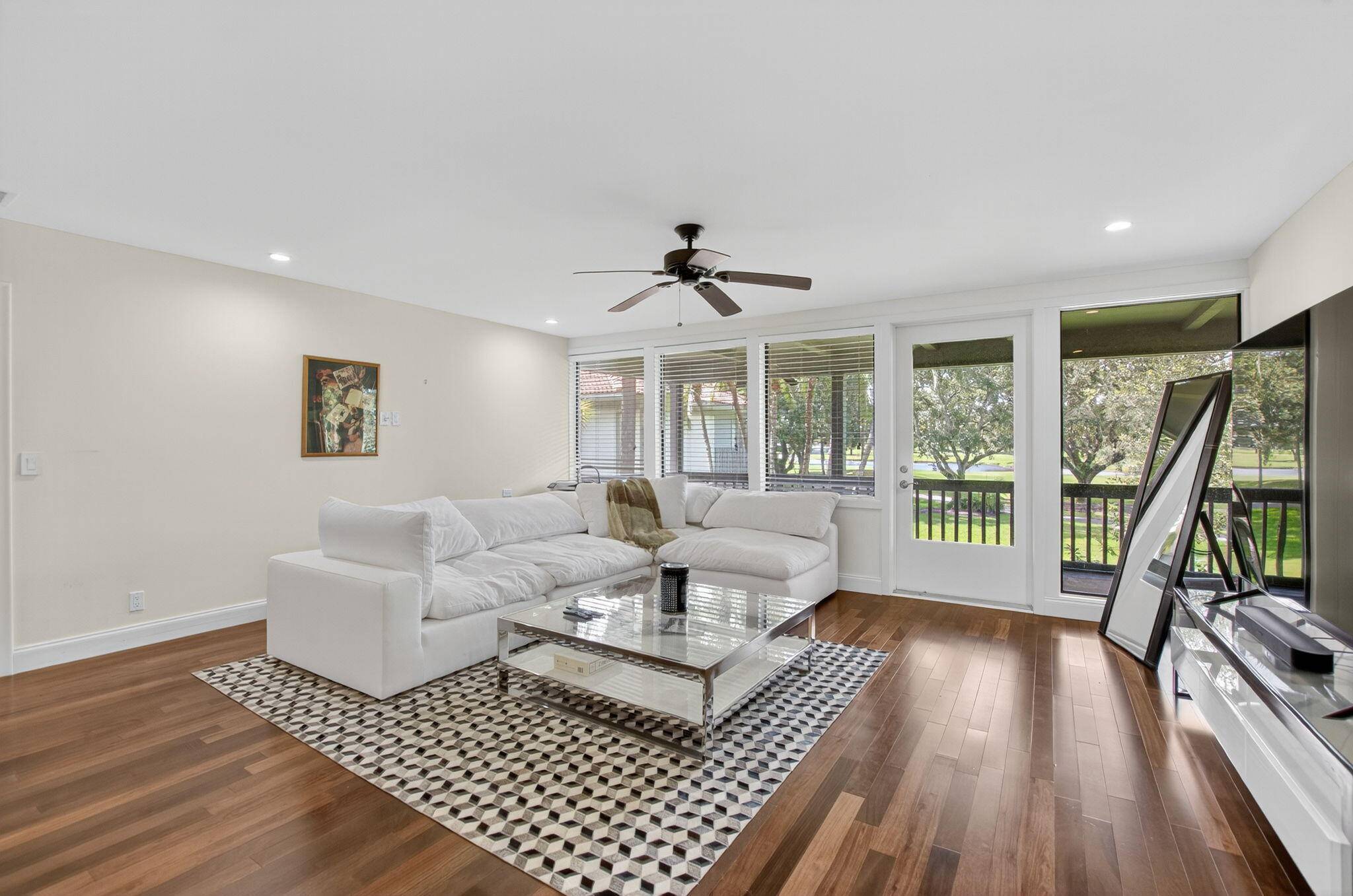 Stunning golf lake views of Palmer Course 1, walk to all amenities and newly updated and READY TO MOVE INTO !