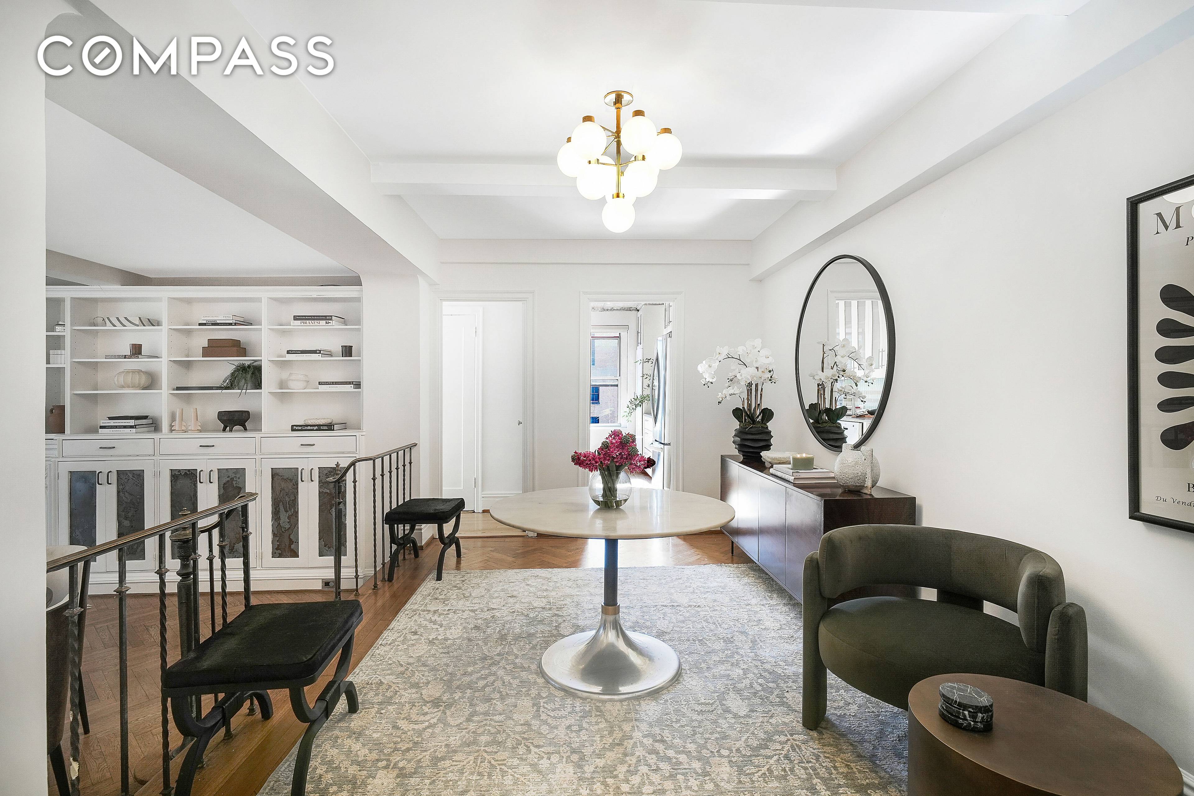 An exclusive, rarely available home in a building with longtime staff and owners who foster a truly special community.