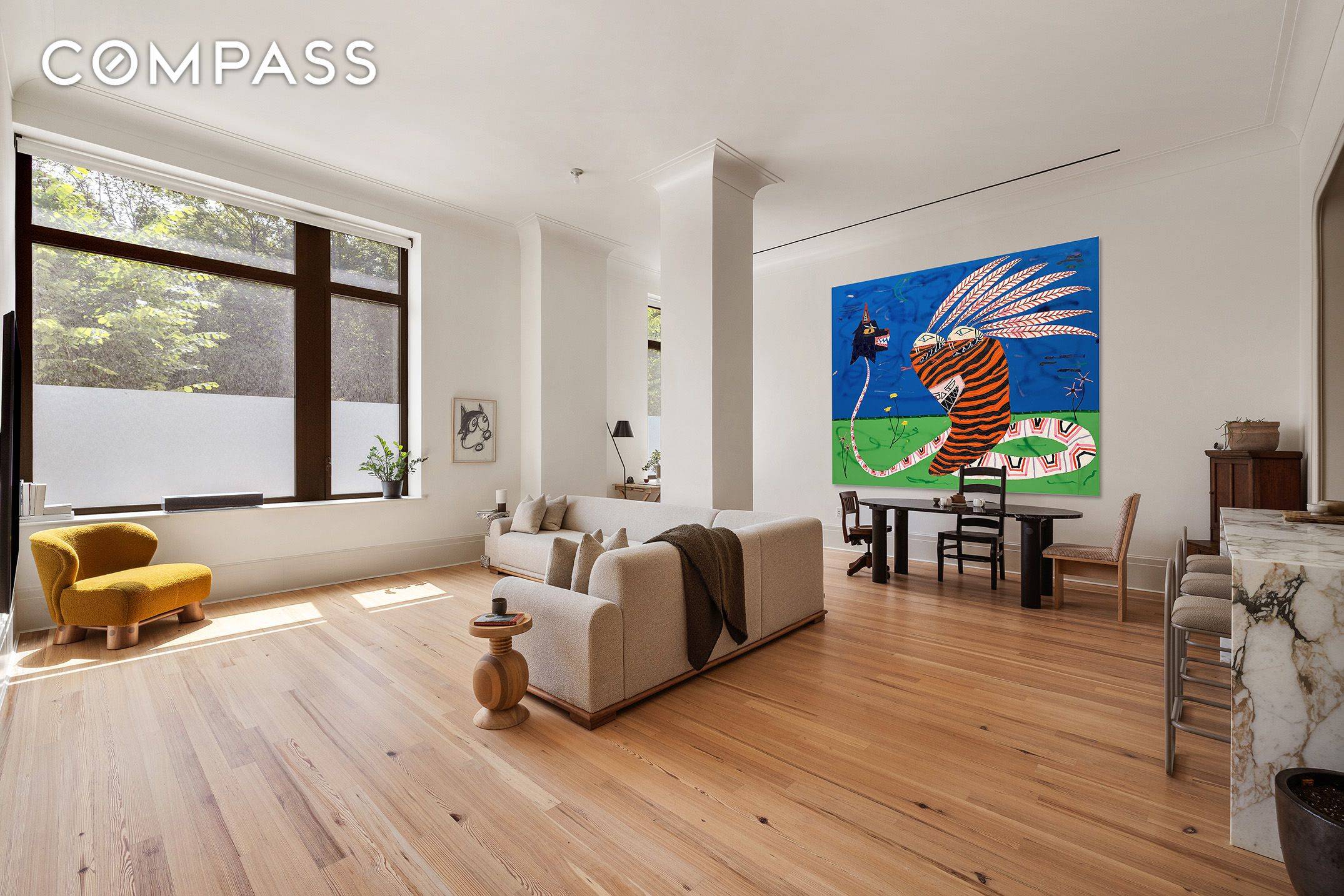 Introducing Residence 2A, a 1, 556 square foot, 2 bedroom, 2 bathroom home overlooking the majestic trees of Prospect Park.