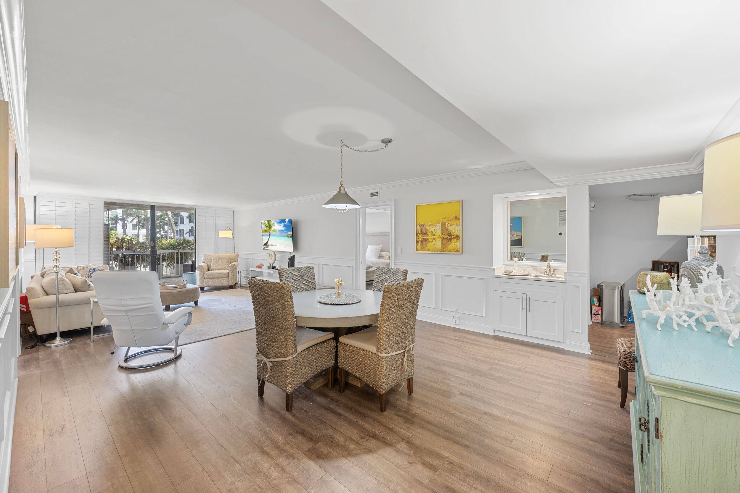 Fully Furnished Ground Floor 2 Bed, 2 Bath Condo for Rent at 3250 S Ocean Blvd, Unit 105 S, Palm Beach, FL 33480This beautifully renovated and tastefully decorated condo offers ...