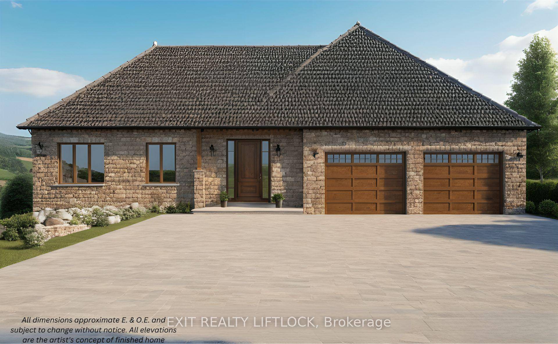 To Be Built Custom built bungalow by Davenport Homes in the rolling hills of Cavan.