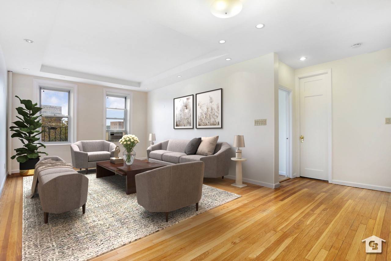 Your new home is this rare and gorgeous three bedroom two bathroom coop located on the fourth floor of a very well maintained prewar building.
