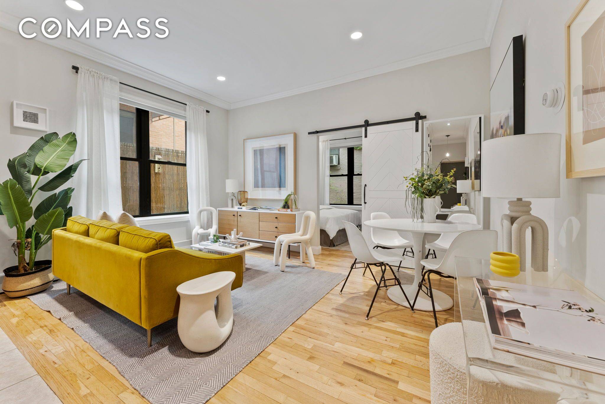 Split Two Bedroom Layout, note the second bedroom has been virtually staged as a home office.