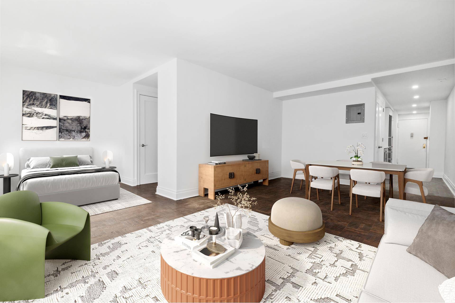 Your dream opportunity is here to call home an impeccably renovated, Sponsor owned Alcove Studio Jr 1 bathroom apartment with no board approval necessary.