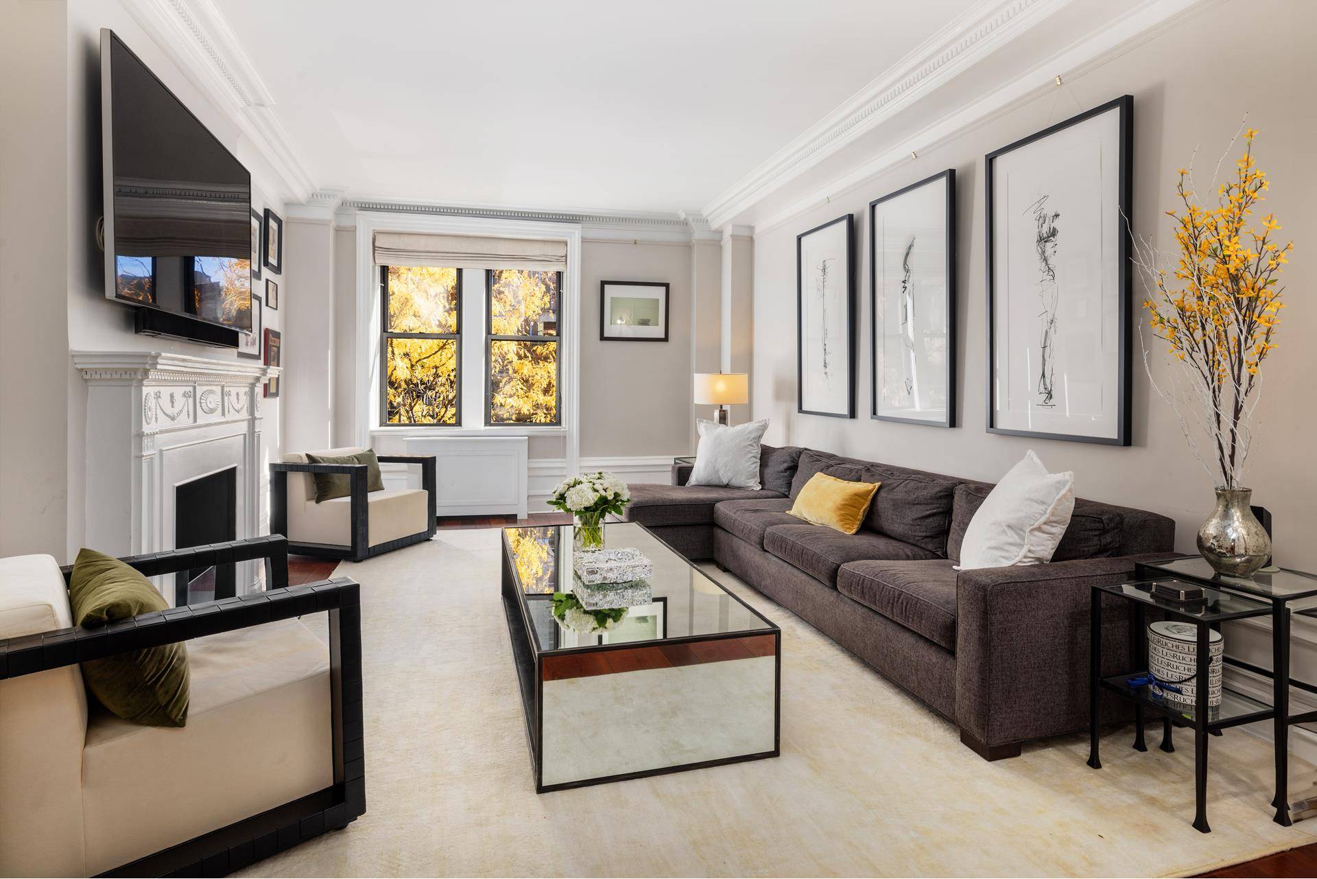 Welcome to this stunning 2500 sqft and oversized 7 room home on the sought after Upper West Side, beautifully renovated to blend classic elegance with modern comfort.