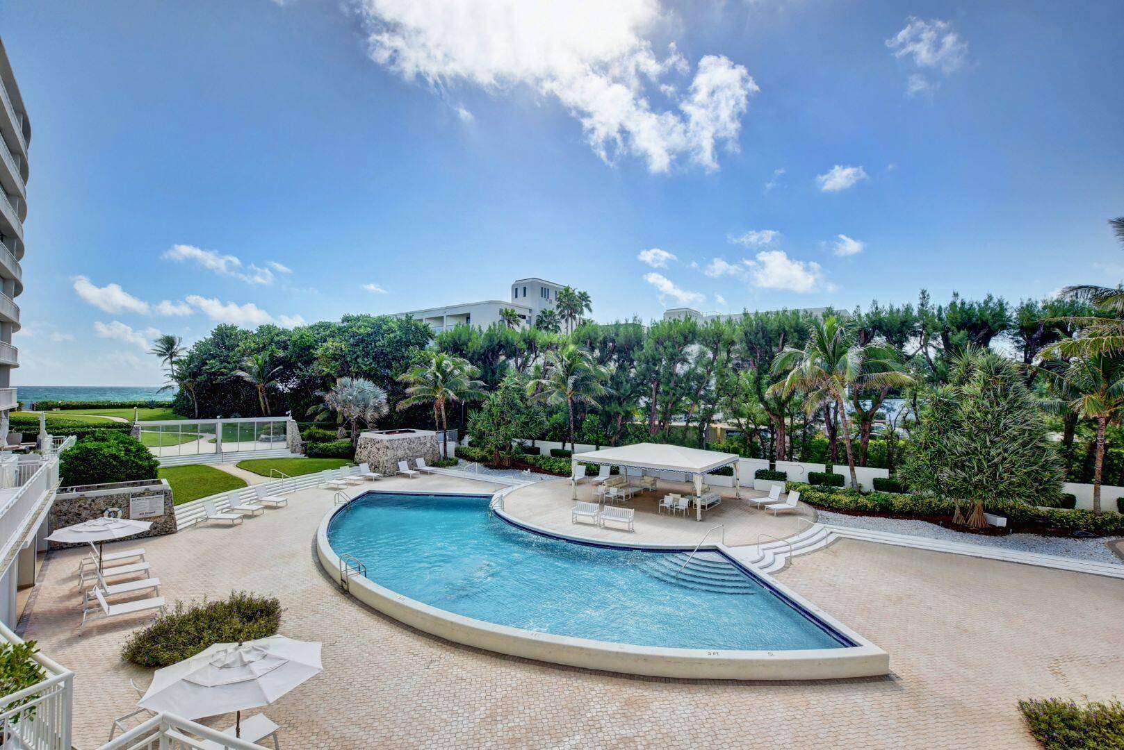 Oceanfront Elegance in Palm BeachEnjoy stunning ocean and pool views in this beautifully remodeled residence on the ocean side of A1A.