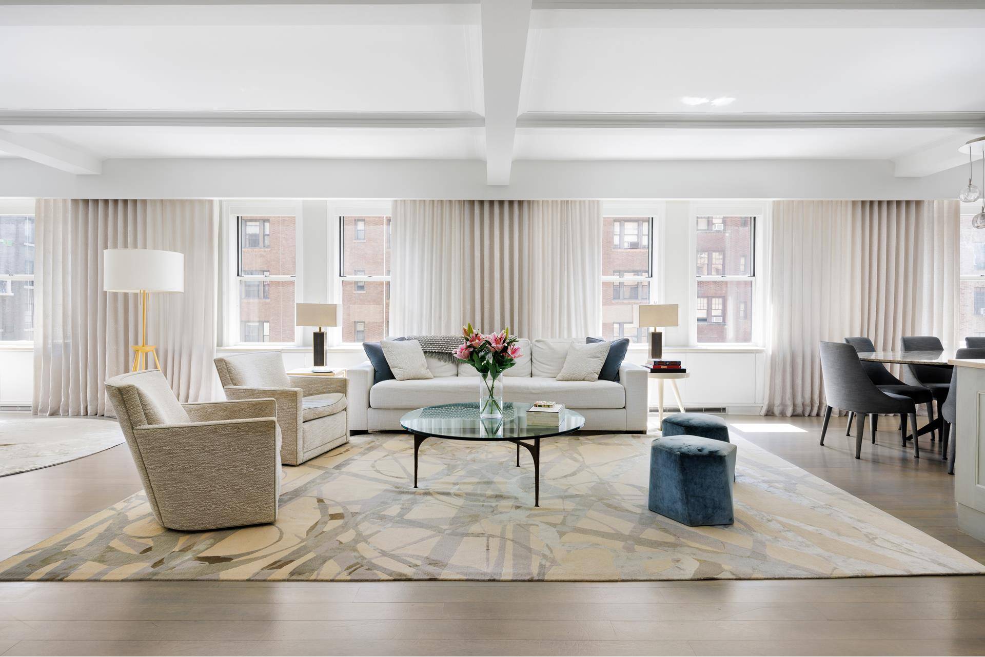 Stunning high floor, prewar condominium duplex perched over West End Avenue.