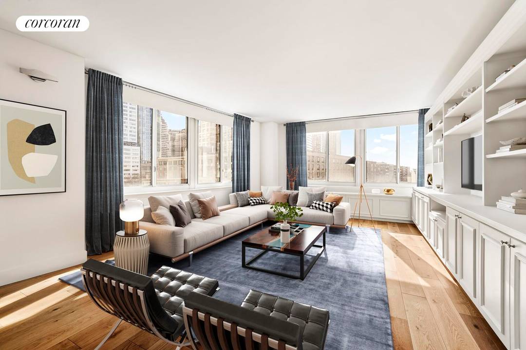 333 RECTOR PLACE APARTMENT 805 BATTERY PARK CITY CORNER UNIT SUN DRENCHED RIVER AND PARK VIEWS Welcome to Residence 805 at 333 Rector Place a rare and beautifully appointed corner ...