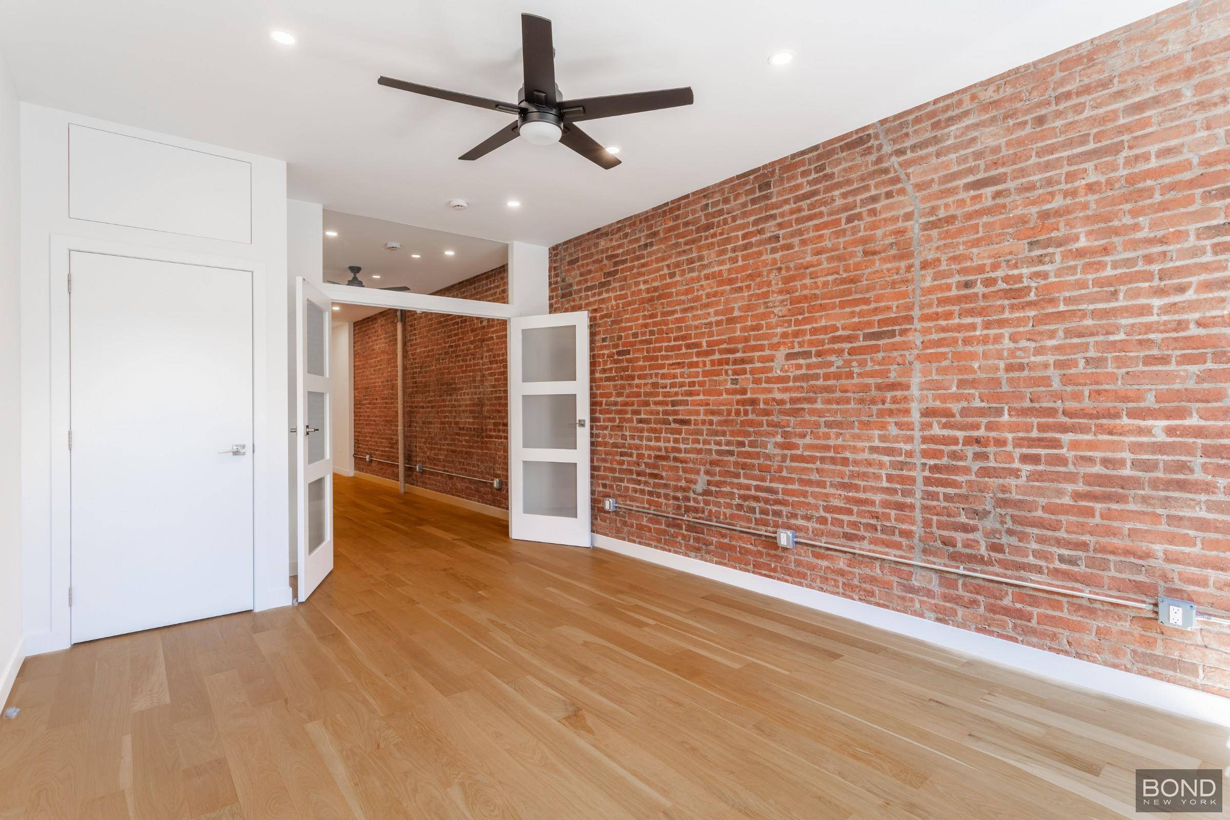 This massive floor through one bedroom apartment has recently undergone a full renovation and has carefully and masterfully created a high end 869SF loft feel apartment on the second floor ...
