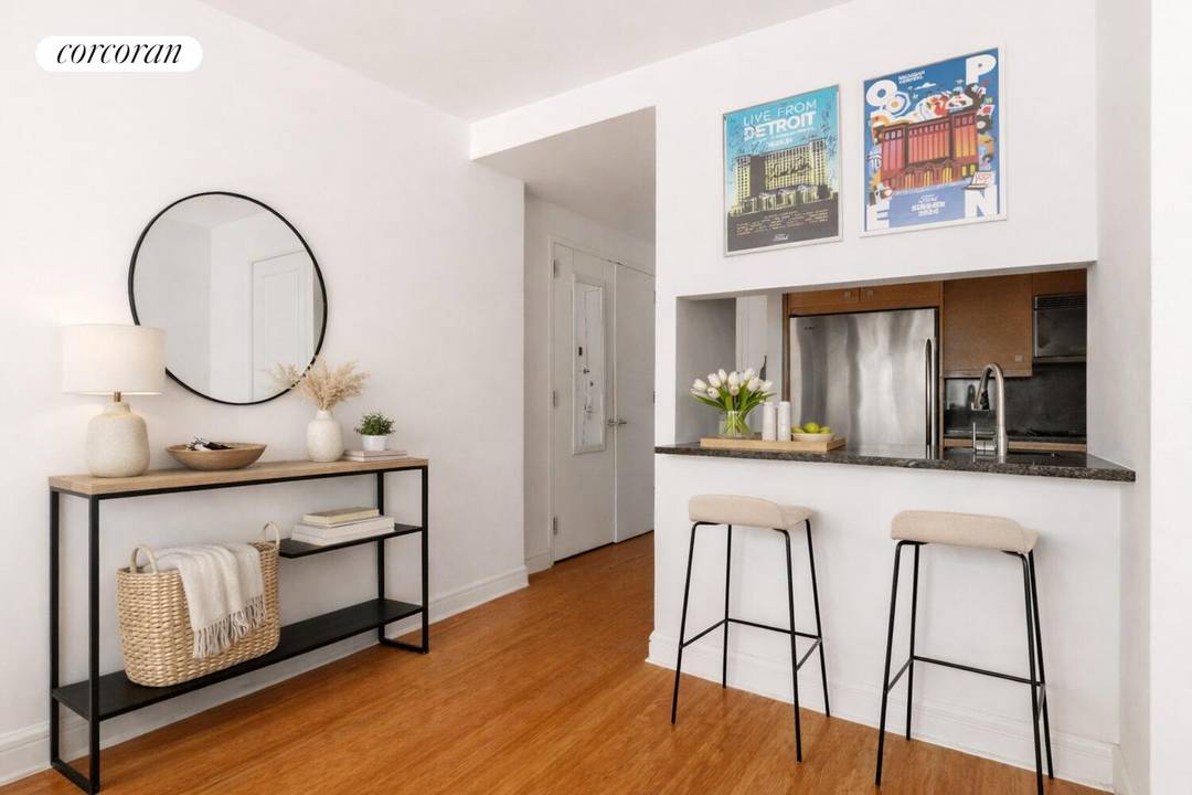 Spacious, Sun Filled 1BR at 120 Riverside Blvd Photos are Virtually Staged This beautifully spacious and move in ready one bedroom, one bathroom residence is filled with natural light and ...