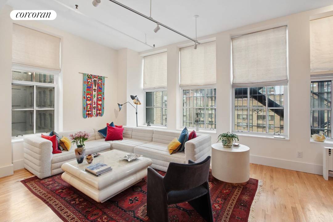 Incredible full floor loft apartment on the 10th floor of a 12 story coop with a video intercom.