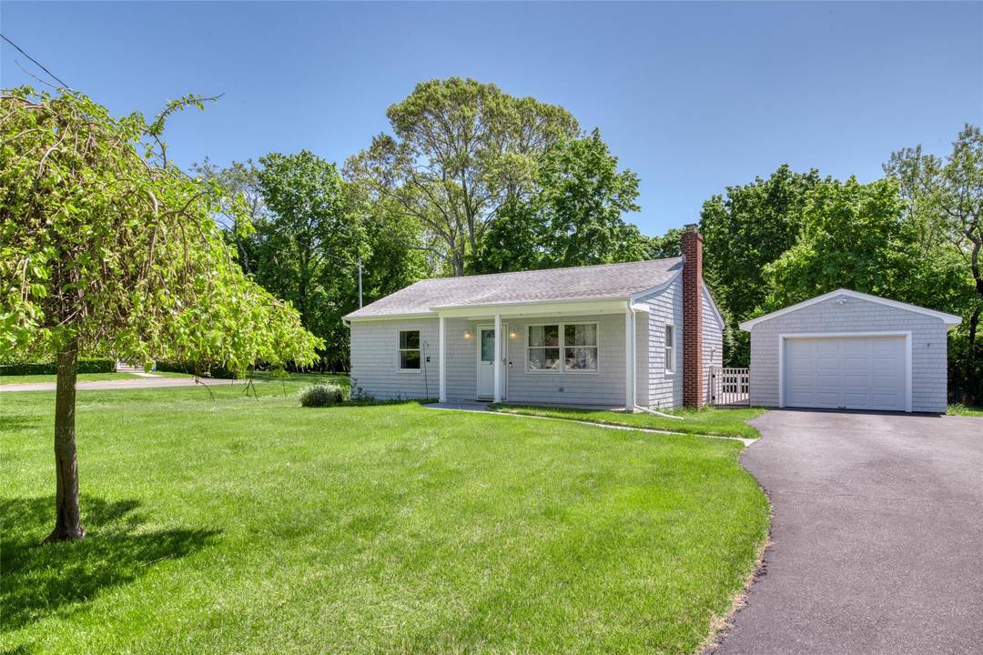 Fabulous Classic 3 bedroom 2 bath, 1 story home on a quiet street with an oversized detached garage in the heart of Sag Harbor's North Haven.
