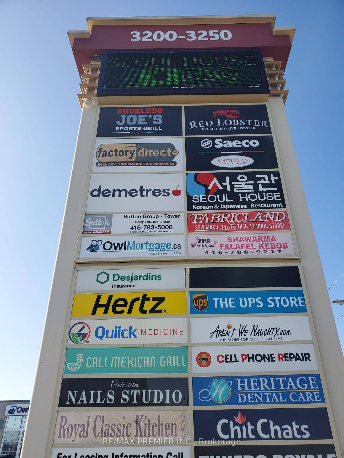 Prime retail space with high profile street front corner exposure at the intersection of Dufferin and Orfus Road Functional layout Wide store front High ceilings Double entry doors Prominent storefront ...