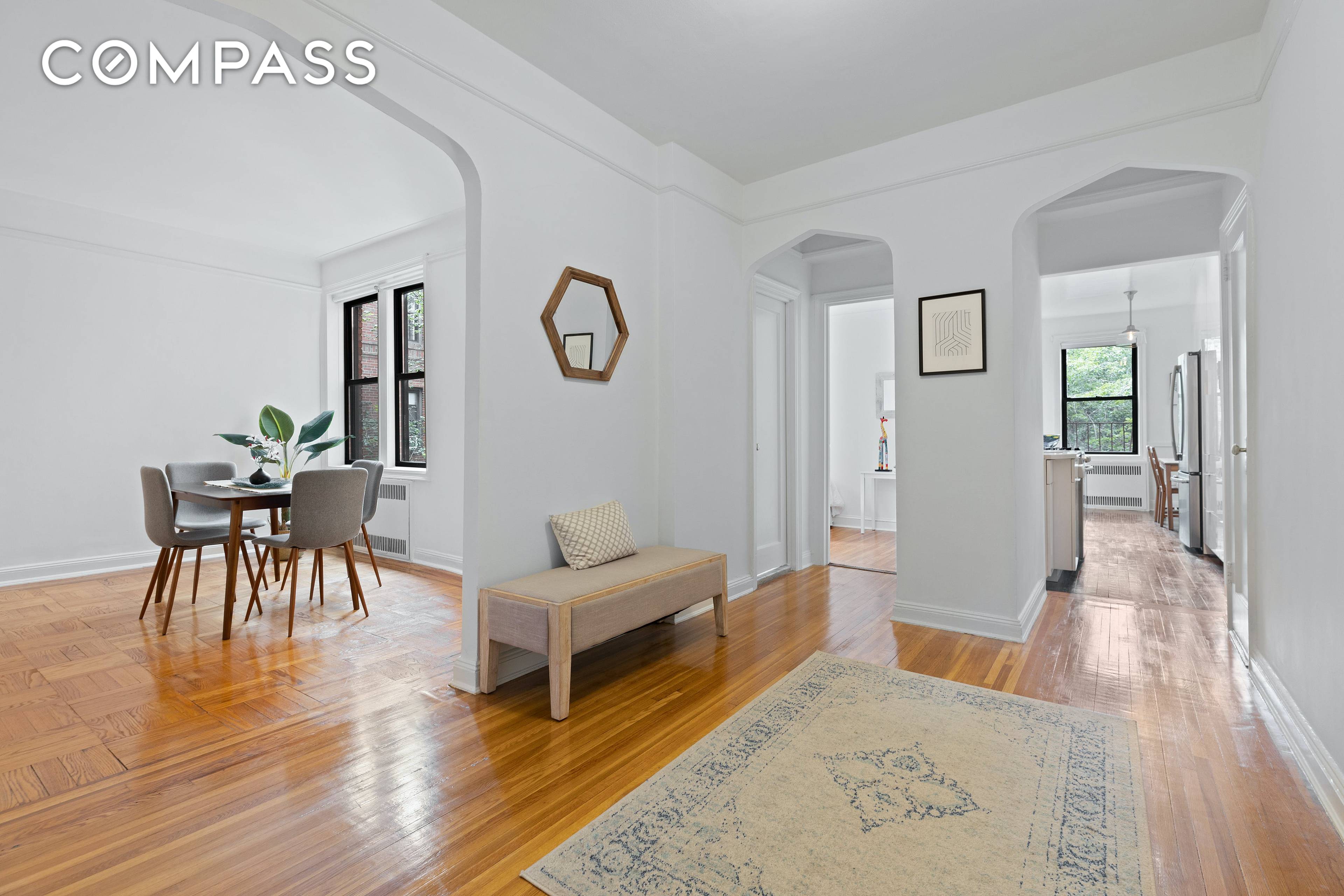 Live in the treetops in this sweet CONVERTED two bedroom co op within a beautiful pre war building in Windsor Terrace !
