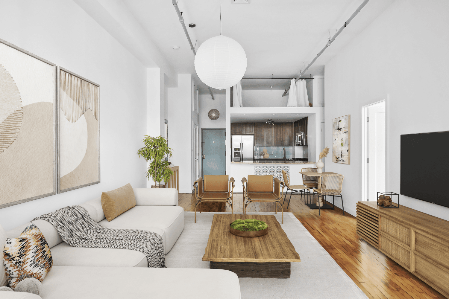 Oversized artist's loft with outdoor space and low monthlies This airy loft offers a generous 1, 185 square feet of interior space and 77 square feet of private exterior, perfect ...