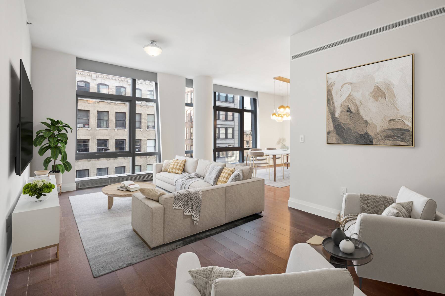 Experience Luxury and Flexibility at 35 West 15th StreetStep into an exquisite two bedroom, two bathroom residence within an award winning architectural gem.