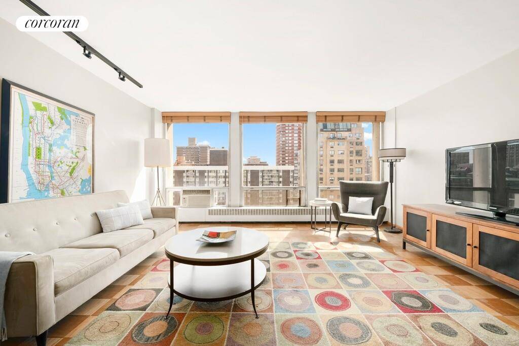 Welcome to Unit 12K an exceptionally spacious, beautifully renovated one bedroom residence perched high on the 12th floor of the coveted Kips Bay Towers condominium.