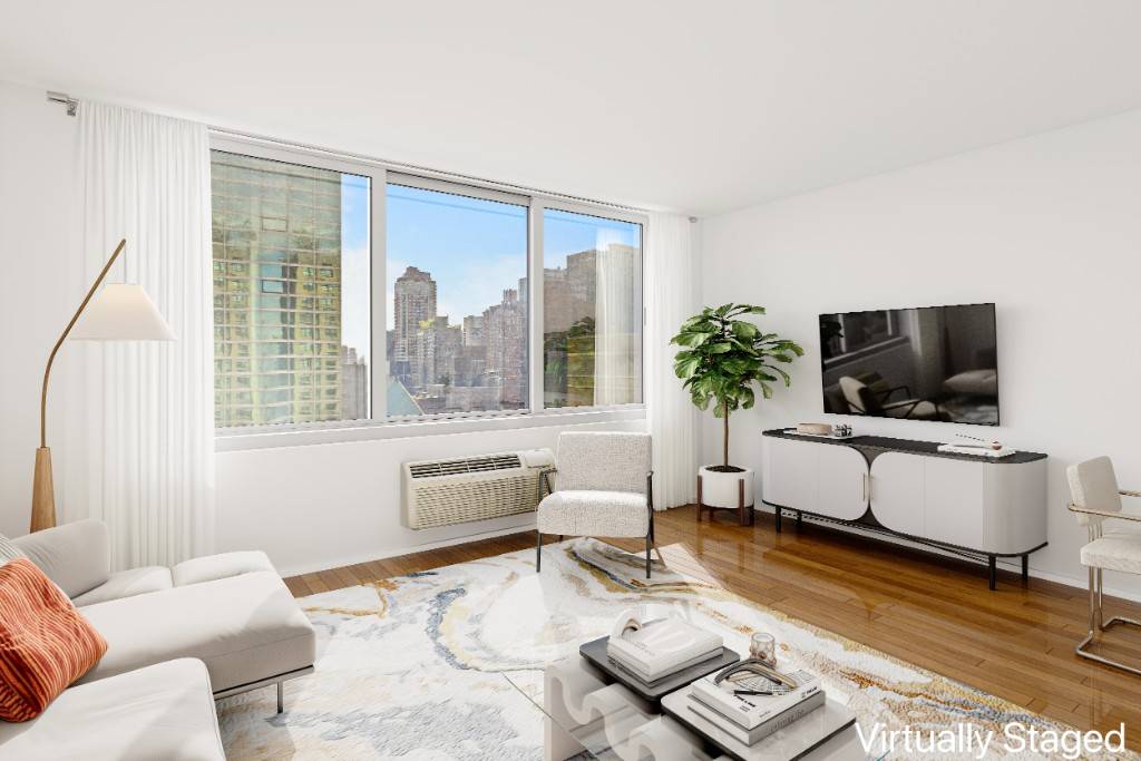 Welcome to this south facing, spacious, and sunny one bedroom at the full service Lausanne Condominium.