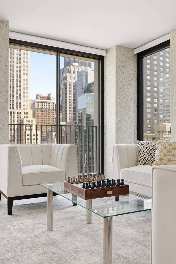 Designed by Pritzker Prize winning architect David Chipperfield, residence 20B at The Bryant is a corner one bedroom home defined by exceptional light, views, and refined design.