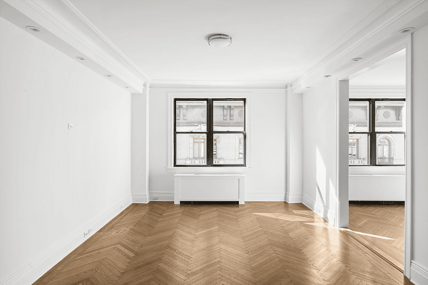 Elegant and spacious four bedroom, three bathroom, condominium perched on the SE corner on the top floor of a luxurious pre war building at 905 West End Avenue.