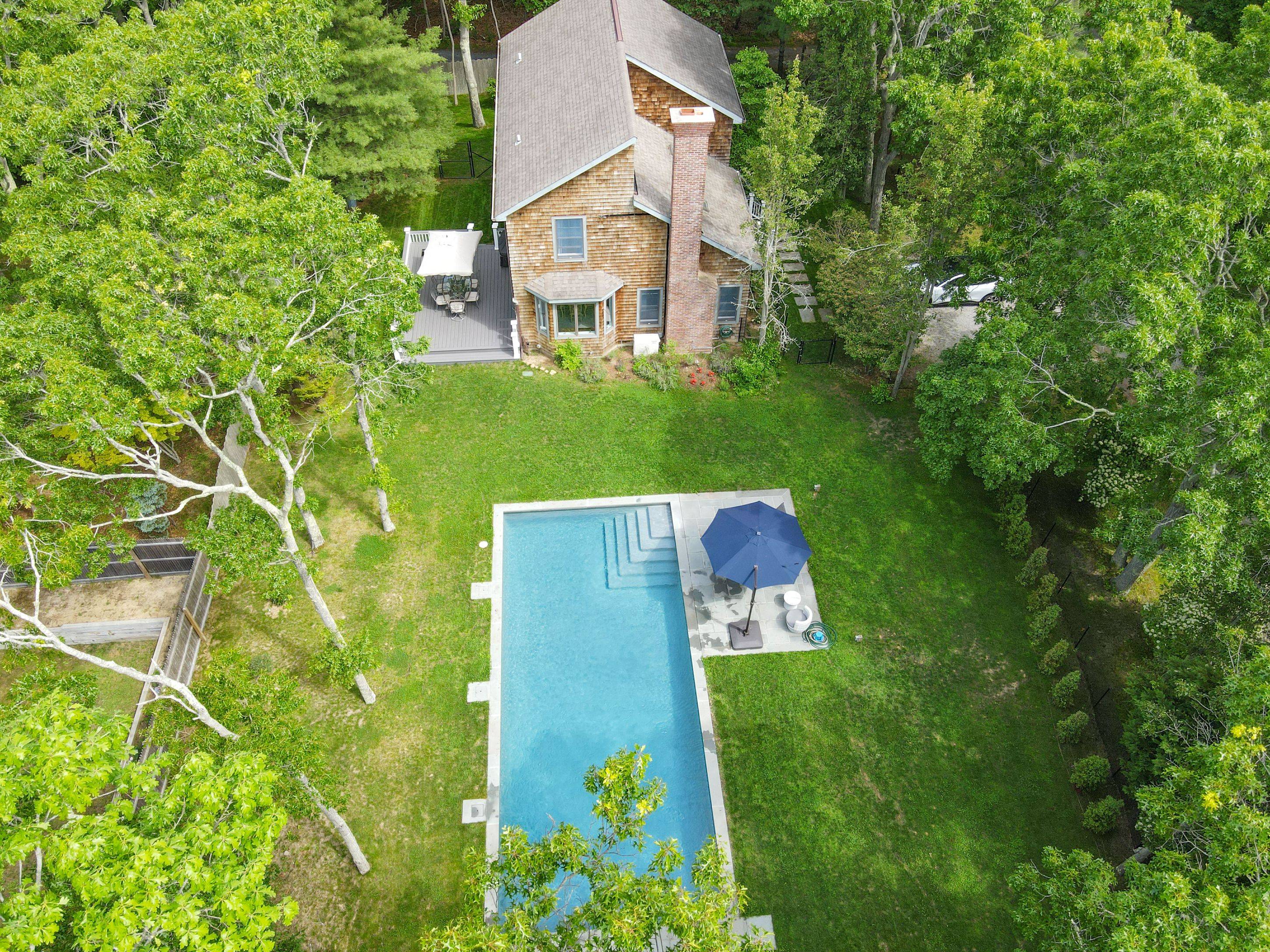 New Renovation has Saltwater Gunite Pool Near Village and Beaches