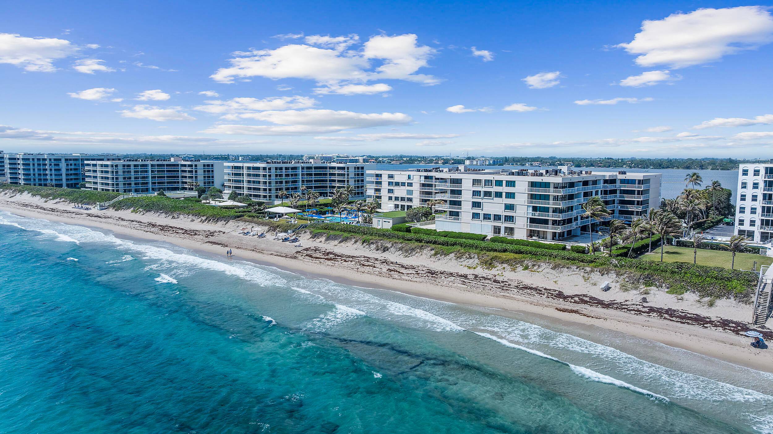 Experience the unmatched luxury of coastal living in this stunning tropical retreat available for ANNUAL lease at 3250 S Ocean Blvd unit 406N in Palm Beach's prestigious Dorchester building.