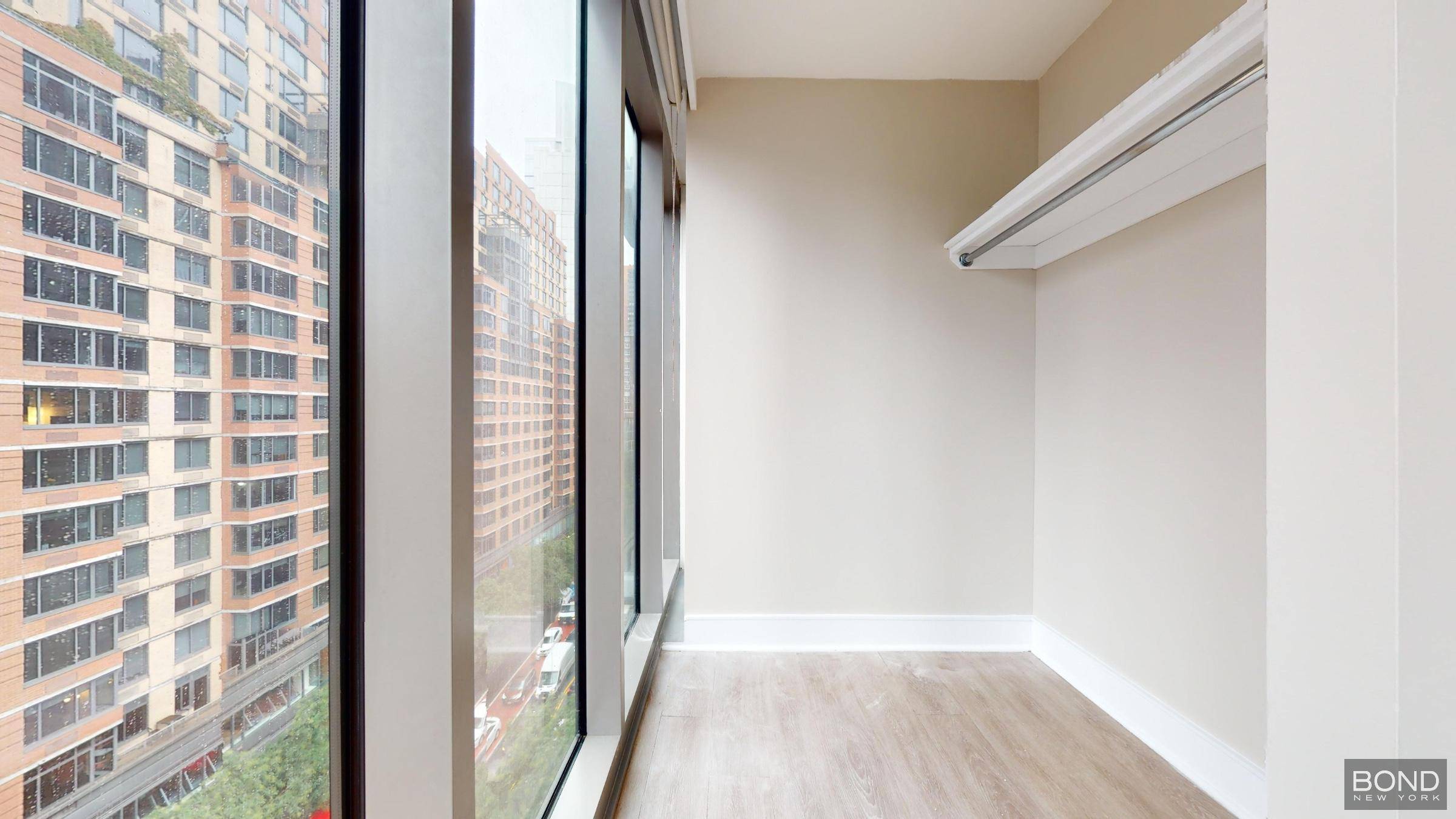 Absolutely amazing 1 bedroom with a balcony in a beautiful doorman building in prime Murray Hill location.