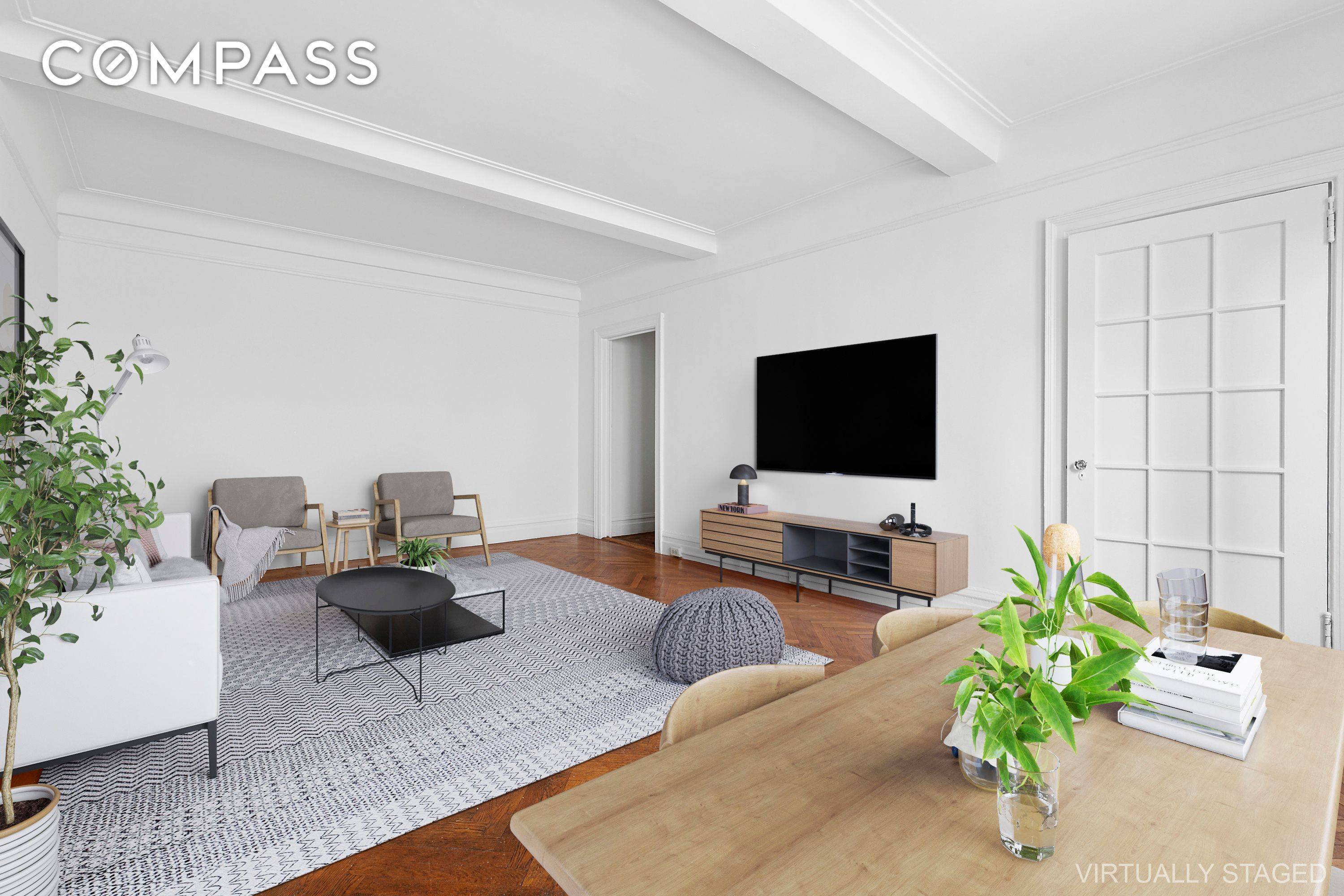 Endless Potential on the Upper West Side Bring your vision and transform this generously sized approximately 850 Square Ft one bedroom into your perfect space.