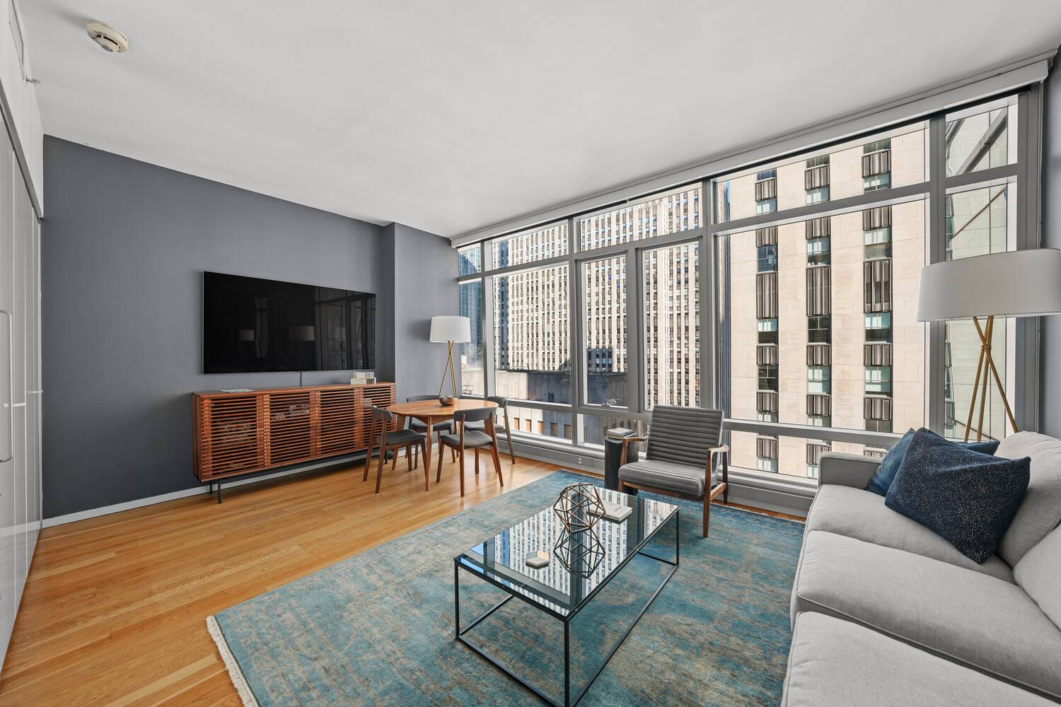 Experience sophisticated city living in this meticulously designed one bedroom residence at the renowned Centria Condominium.