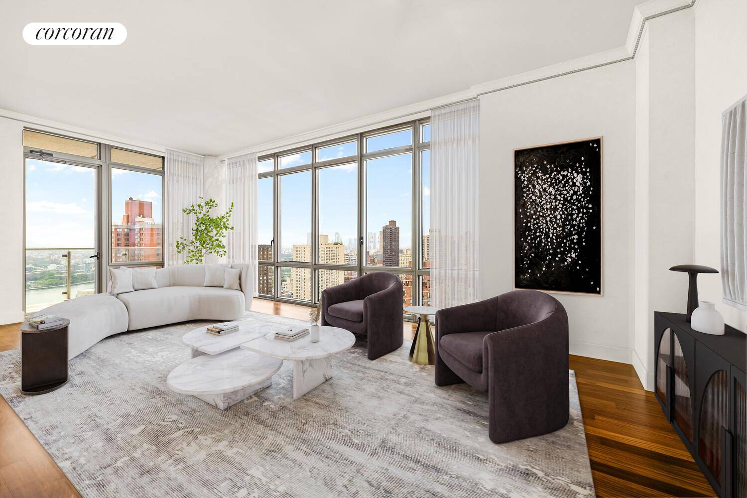 Welcome to Residence 31CD at the Azure an expansive, light filled home boasting nearly 3, 000 square feet of refined living space, sweeping across the coveted southern, eastern, and western ...