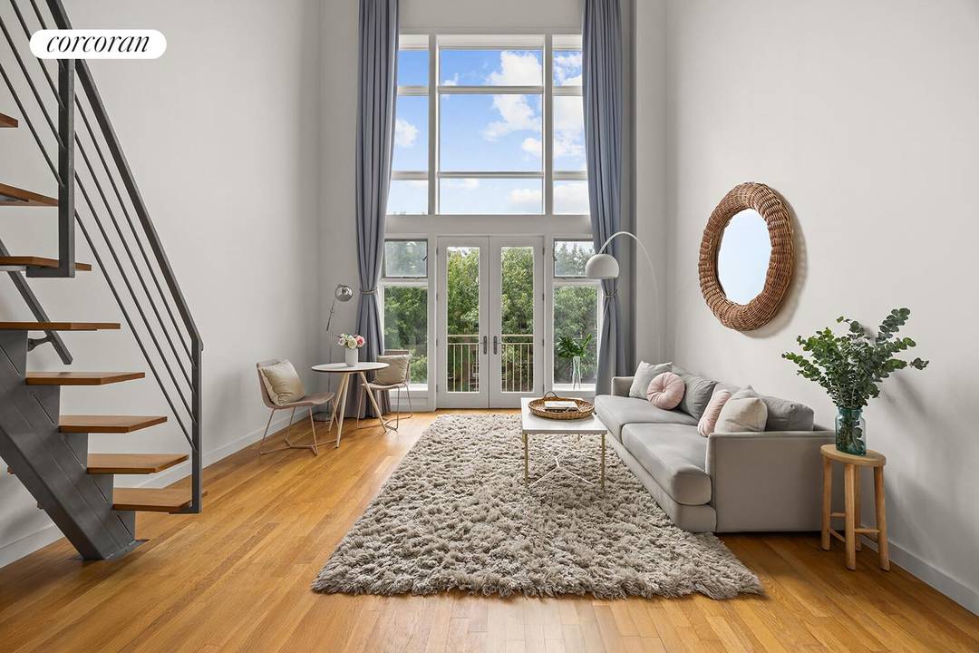 This palatial penthouse condo duplex brings the drama.