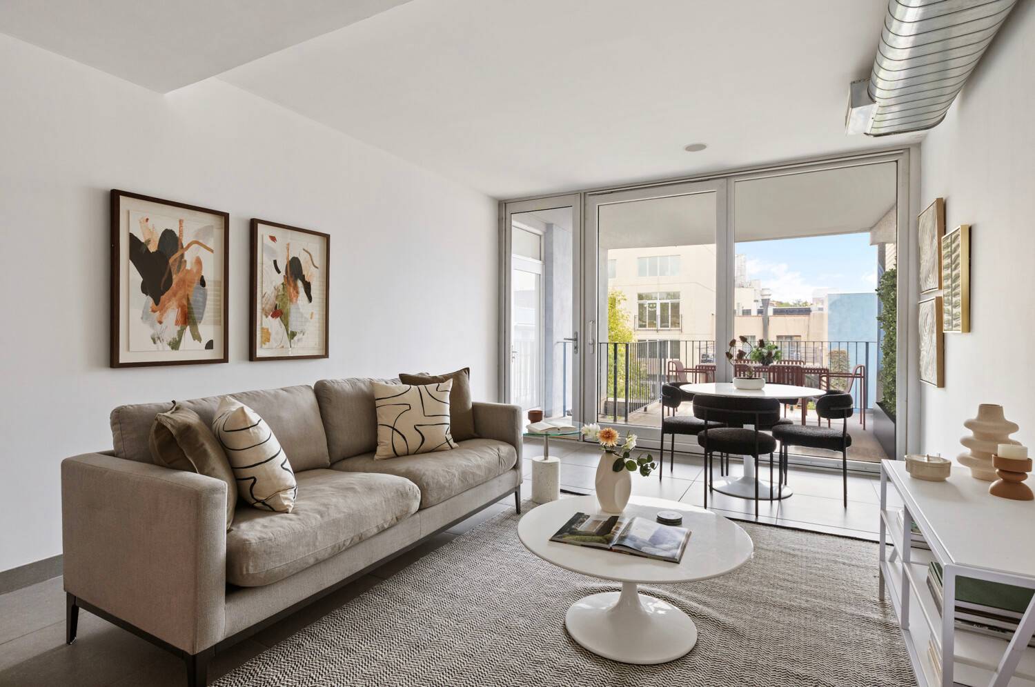 Discover chic modern living in this sun splashed two bedroom, one bathroom condominium featuring pristine contemporary interiors, private outdoor space, a deeded parking space, and a fantastic location where Prospect ...