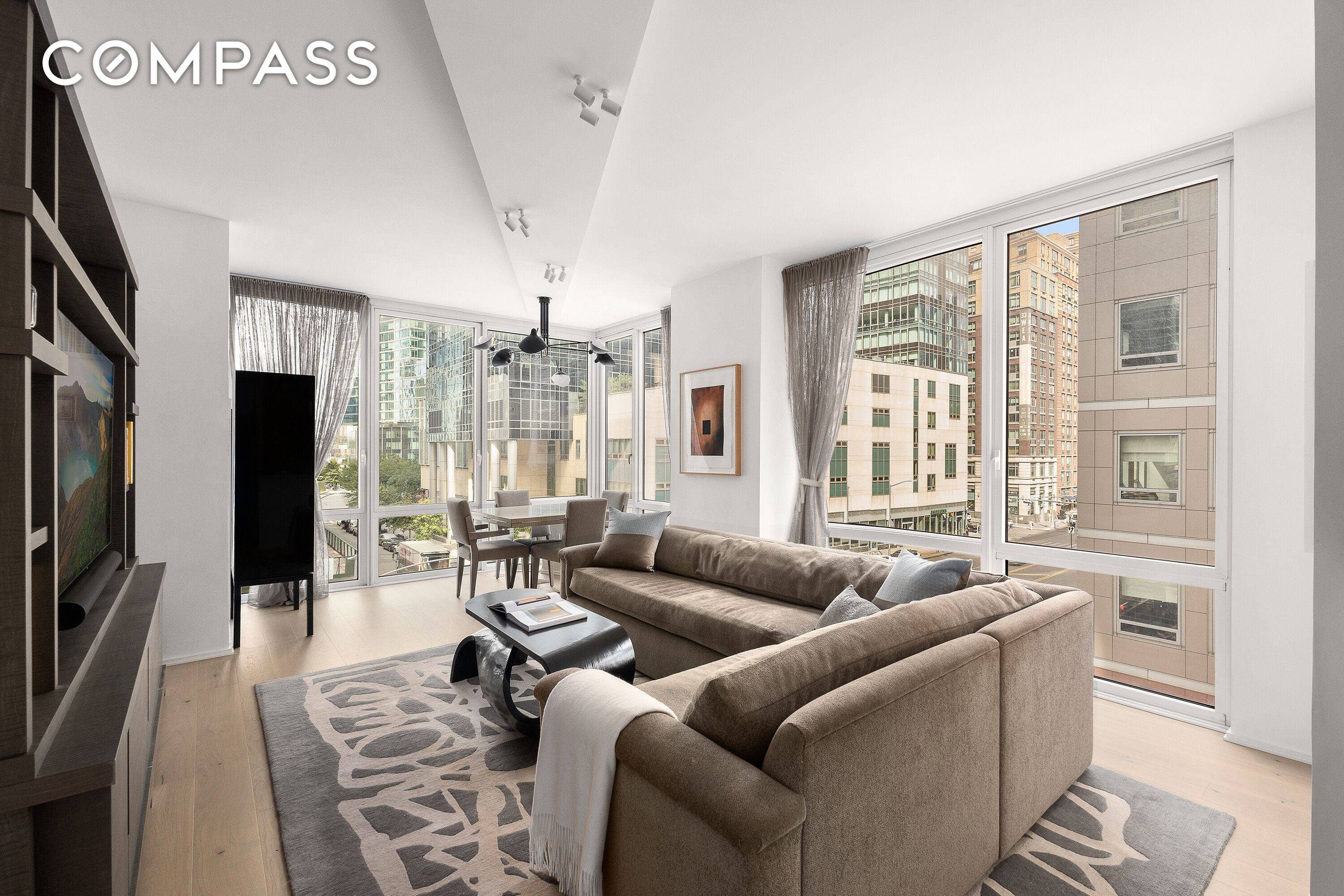 Spectacular Luxury Condo with River Views This mint condition, spacious, and light filled residence enjoys triple exposures to the north, west, and east.