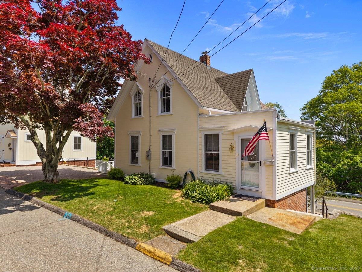 Two homes at 2 Ashby St, in the heart of downtown Mystic, w Mystic River views.