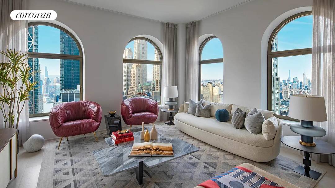 Developed by Lightstone, 130 William redefines the Lower Manhattan skyline with its hand cast concrete facade creating a striking form against the cityscape.