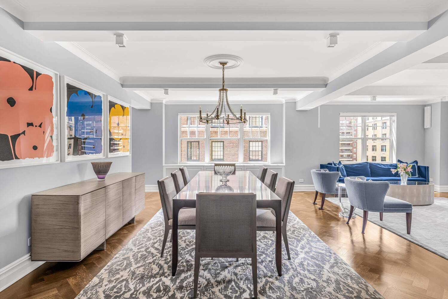 Enter this extraordinary three bedroom corner residence on the 13th floor and immediately feel you've arrived at a truly special home.