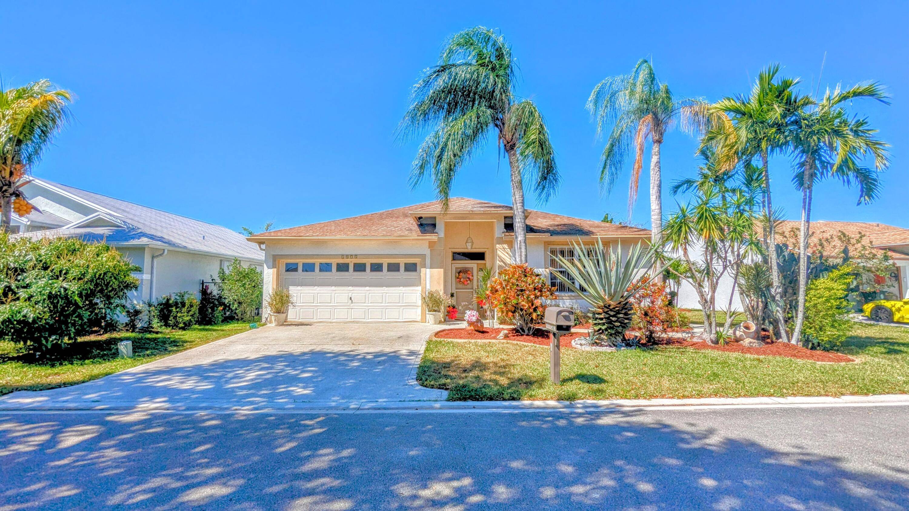 Rarely available waterfront pool home with two bedrooms, two bathrooms and two car garage.