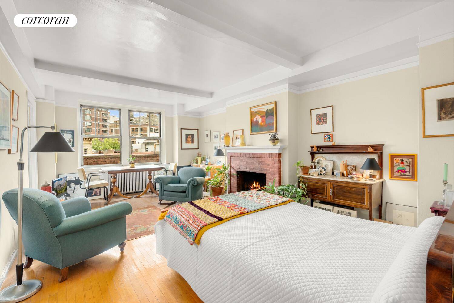 Welcome to 2 Horatio Street, Apartment 7C, a charming pre war studio residence with extraordinary views located right in the heart of the West Village !