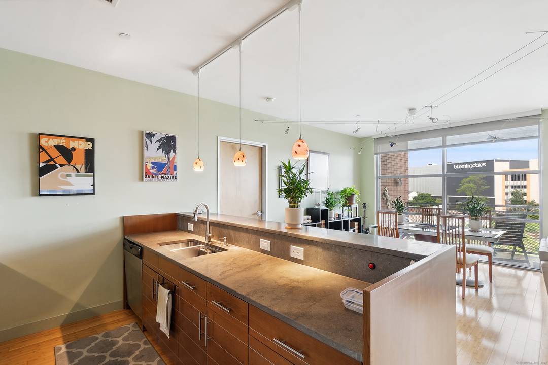 Modern Downtown SoNo Condo located on the L.