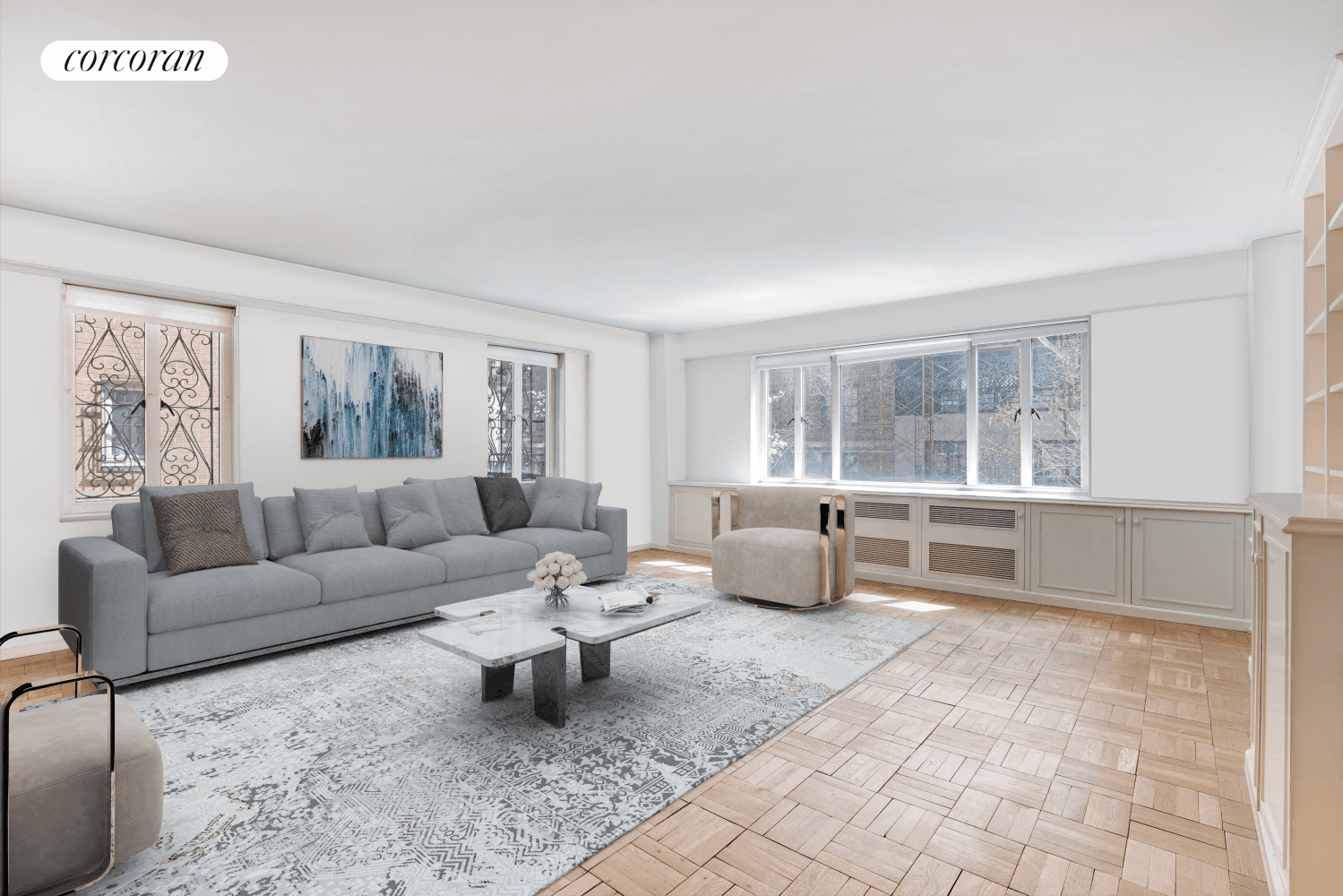 This oversized 1 bedroom, 1.