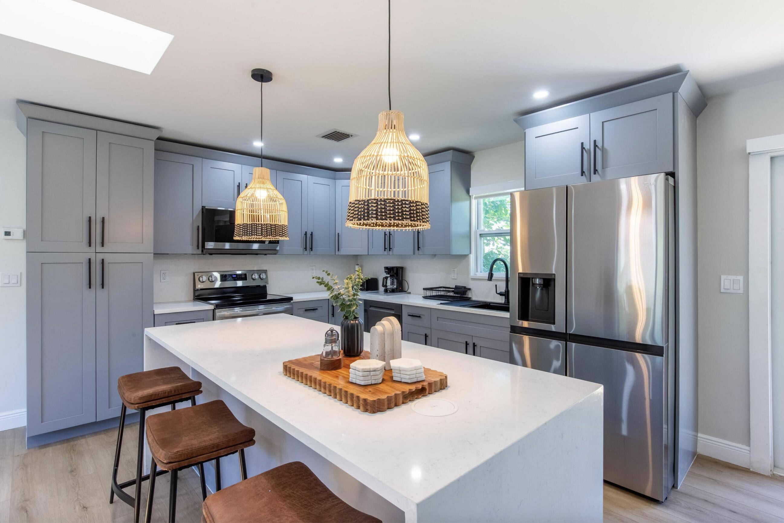 Welcome to this beautifully remodeled three bedroom, two bath rental home set on a spacious 1.