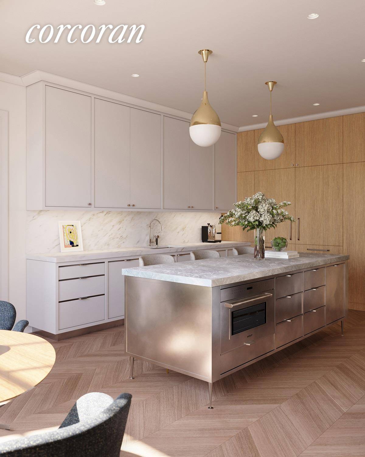 Graciously proportioned and strikingly designed by Steven Harris Architects, Residence 12 West is a 4, 140 Sq.