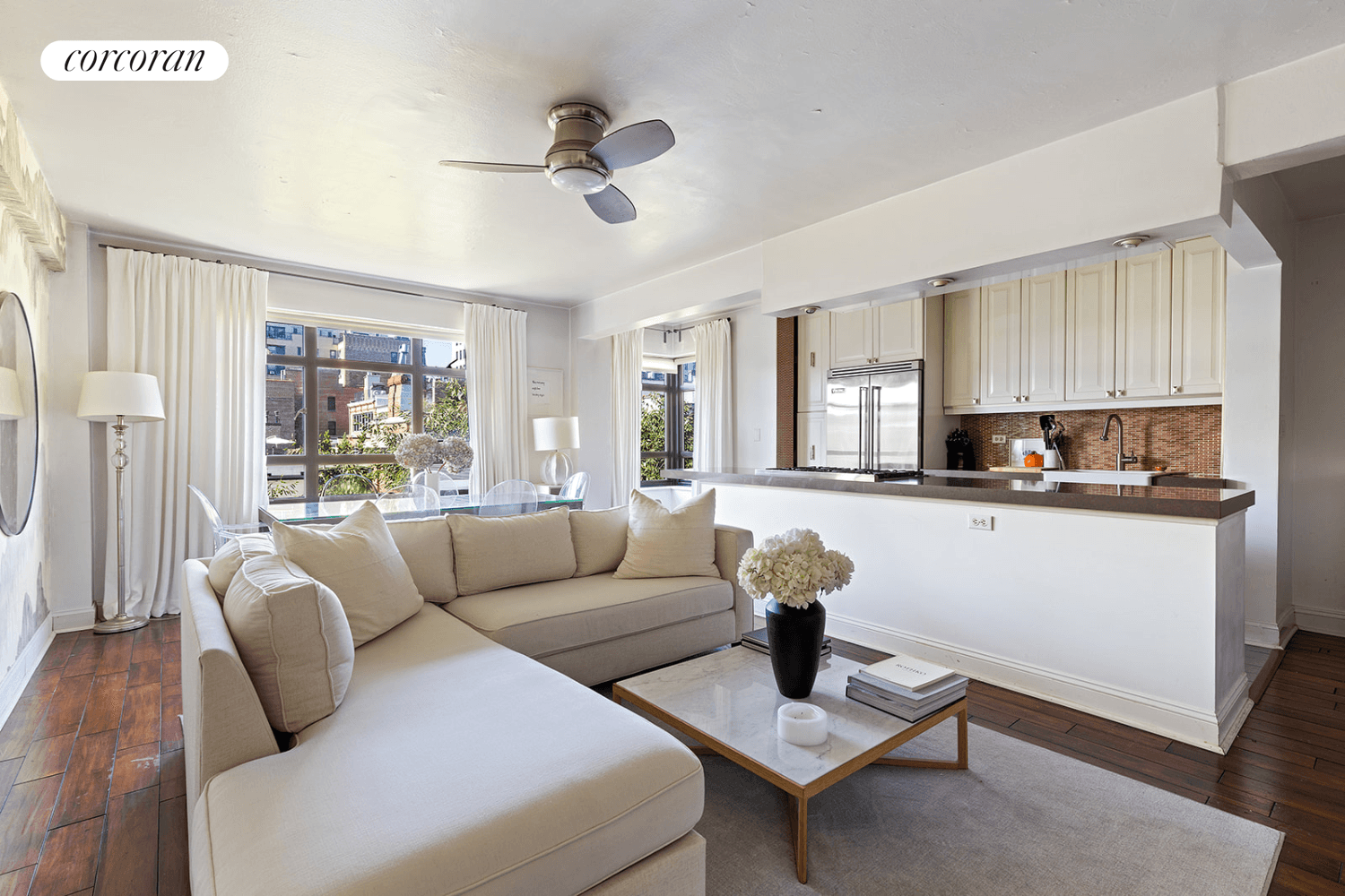 Welcome to this expansive, light filled one bedroom in the heart of Brooklyn Heights on Remsen and Henry Street in a mid century co op.