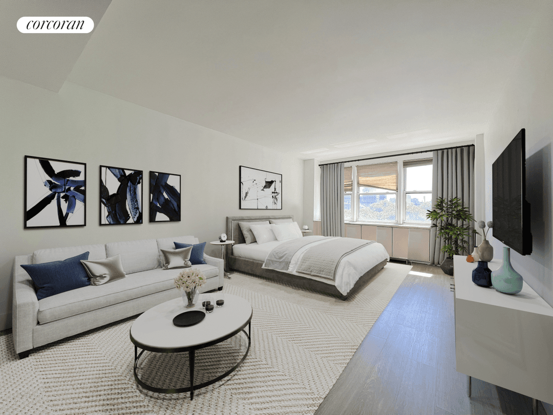 Sunny and Beautiful home with Eastern exposure located in a Doorman Elevator building at convenient location, spacious living space with walk in closet and nice view of Manhattan Bridge,, has ...