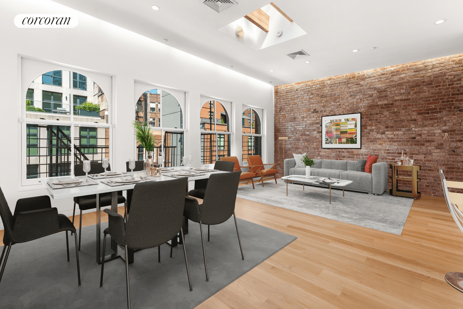 Welcome to the Penthouse at 228 West Broadway where historic Tribeca charm seamlessly blends with contemporary luxury in this spacious 2, 145 square foot full floor loft, complete with an ...