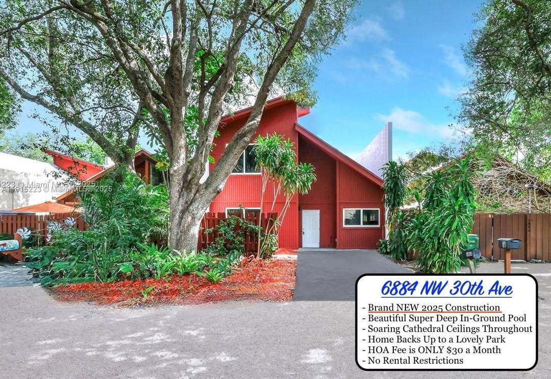 BRAND NEW 2025 CONSTRUCTION with POOL and SOARING CATHEDRAL CEILINGS in Sought After Oakland Park !