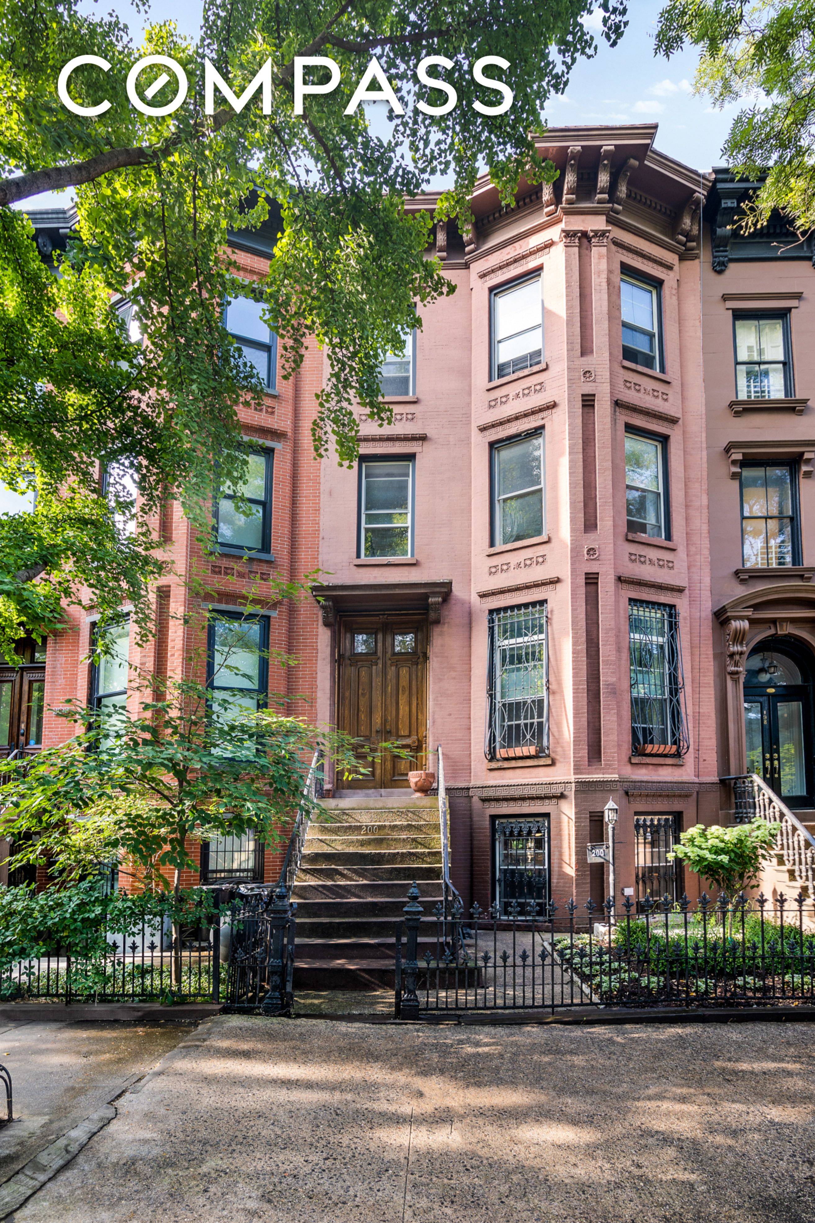 On a beautiful tree lined block, this grand historic home, located in the prized Prospect Heights Historic District designated by the NYC Landmarks Preservation Commission in 2009, is one of ...